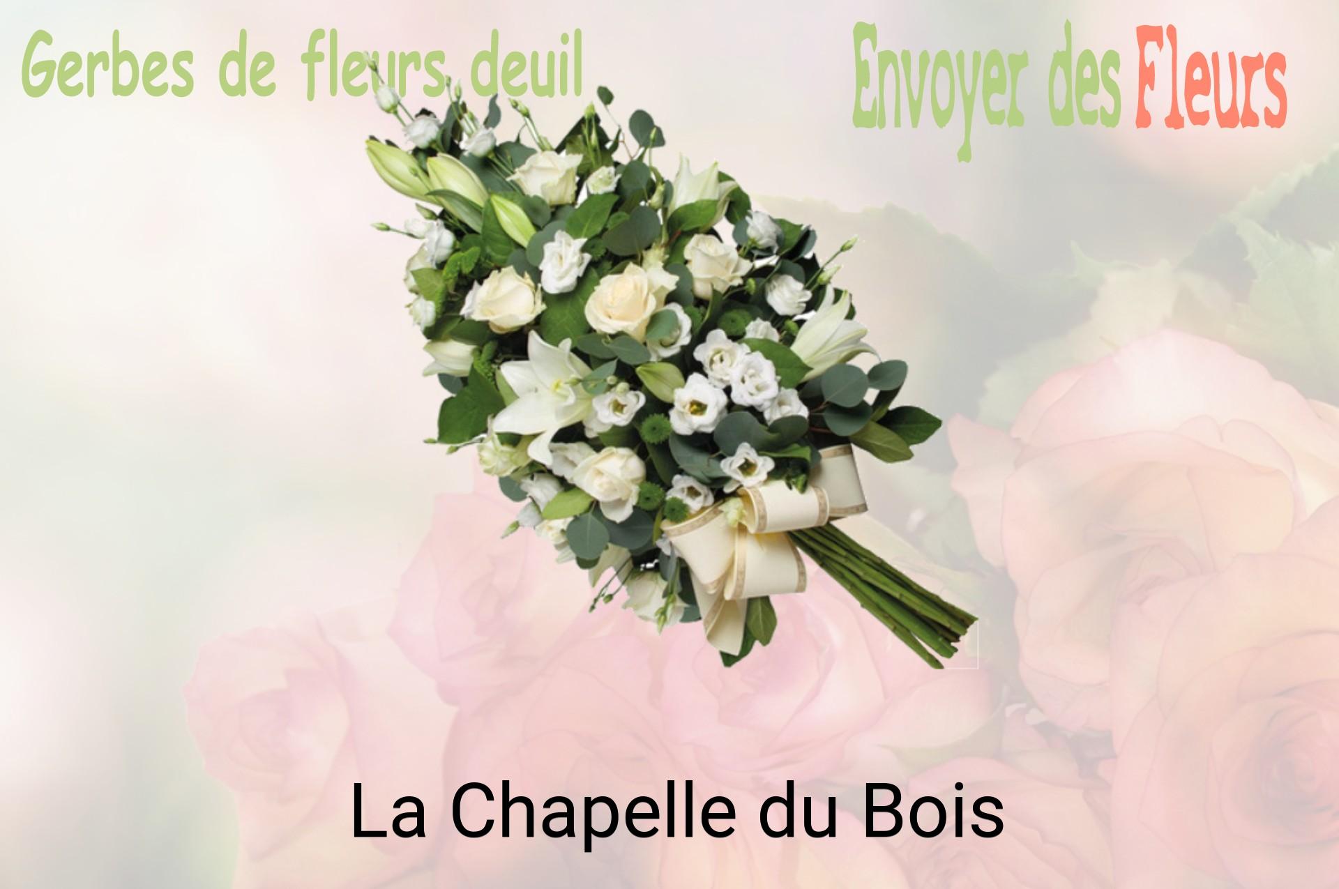 Gerbe de fleurs de deuil livrée à La Chapelle-du-Bois